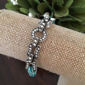 Chloe + Isabel Vintage Pavé Link Stretch Bracelet